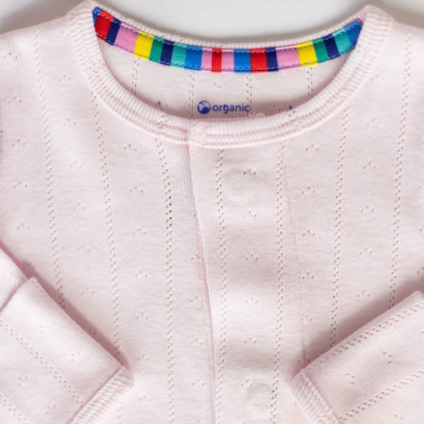 Pink Love Lines Footie