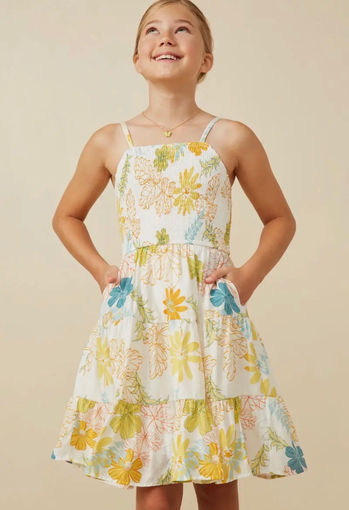 Girls: Tropic Foliage Dress