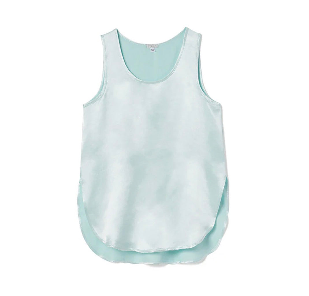 Jackie Satin Cami - Aqua