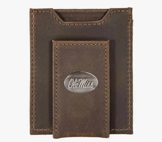Zep-Pro Leather Magnetic Front
Pocket Wallet - Ole Miss Rebels