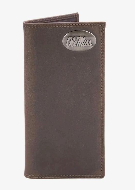 Zep-Pro Leather Secretary Wallet - Ole Miss Rebels