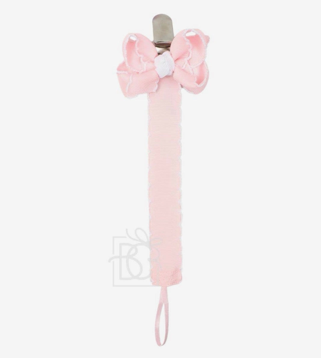 Crochet Bow Pacifier Clip