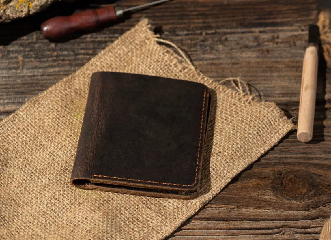 Genuine Leather Bifold Wallet