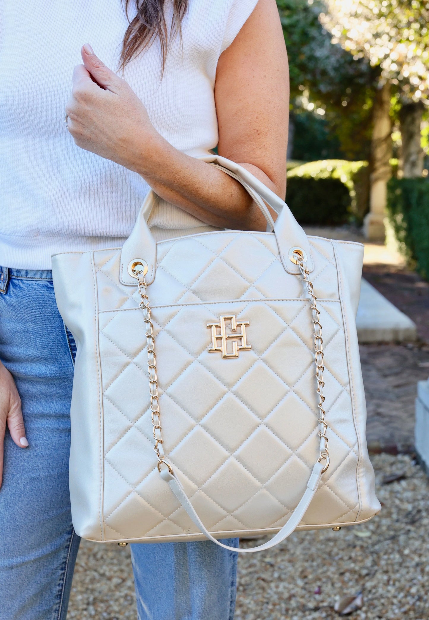 Kinzley Tote - Pearl Quilted LD
