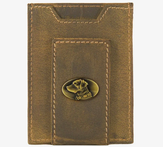 Zep-Pro Leather Magnetic Front Pocket Wallet - Lab