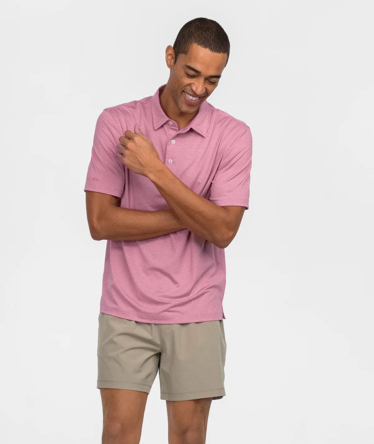 Grayton Heather Polo - Mellow Mauve