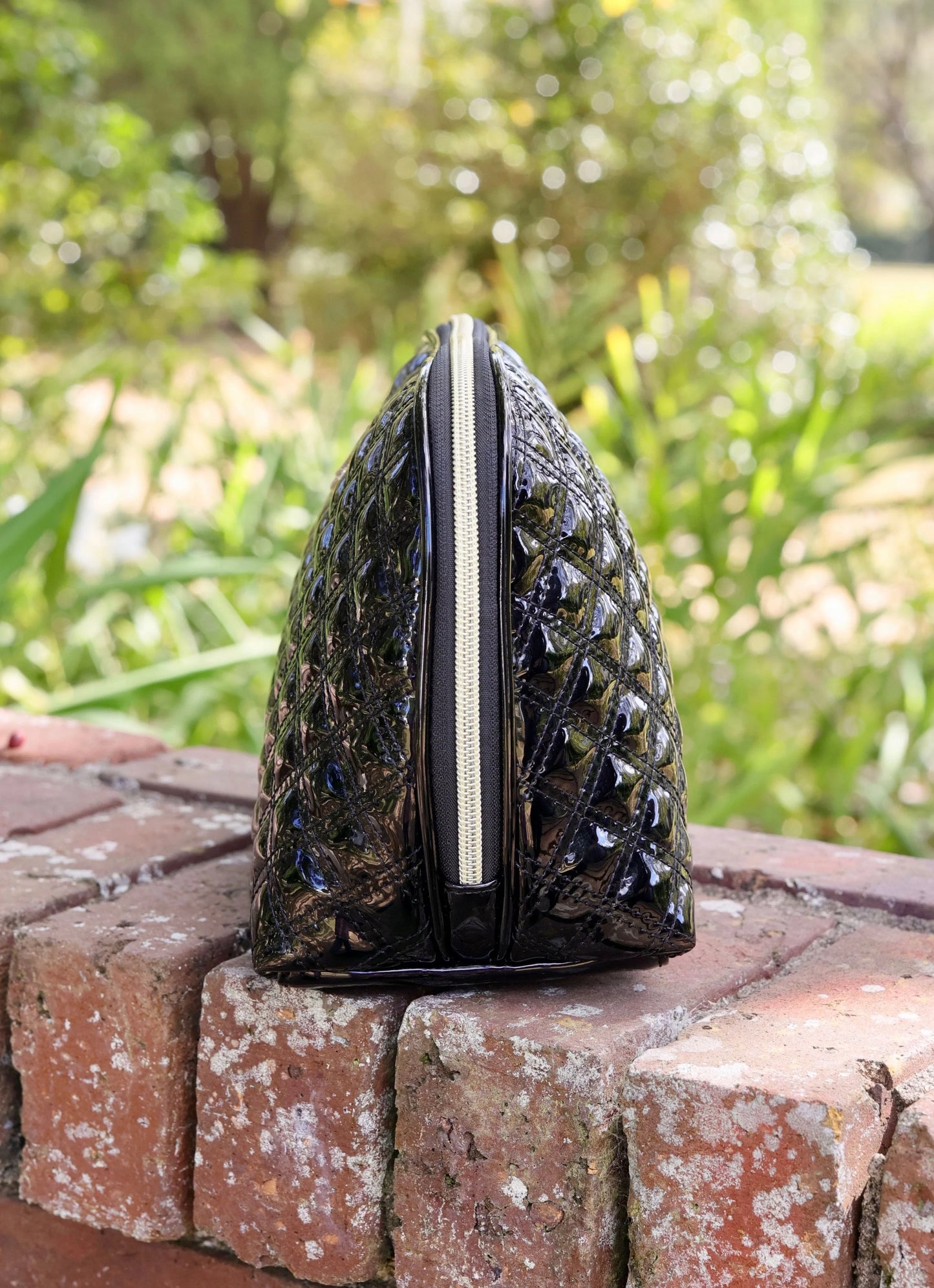 Capri Large Pouch - Black Patent