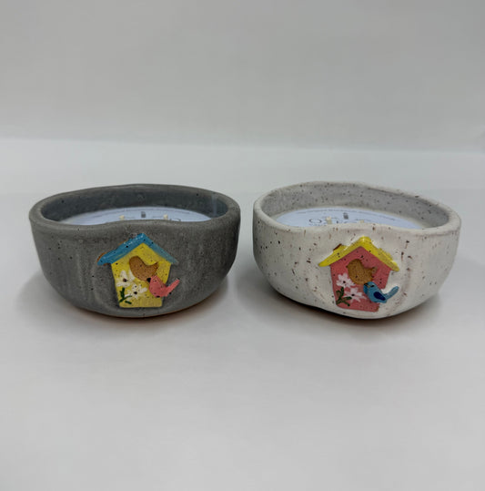 Oxford Pottery Candle - Bird House