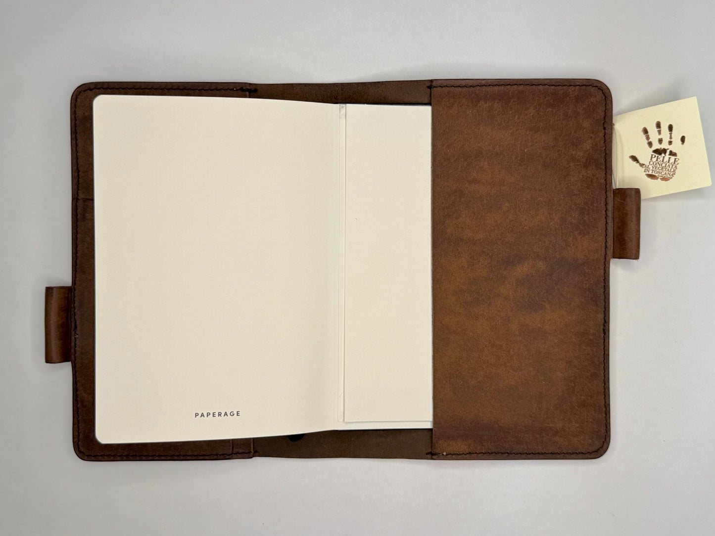 Italian Leather Notebook - Pueblo, Dark Brown