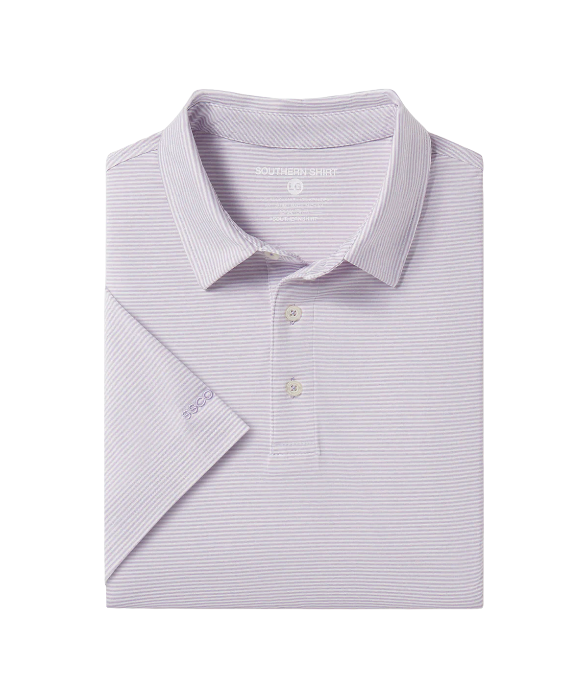 Madison Stripe Polo - Orchid Petal