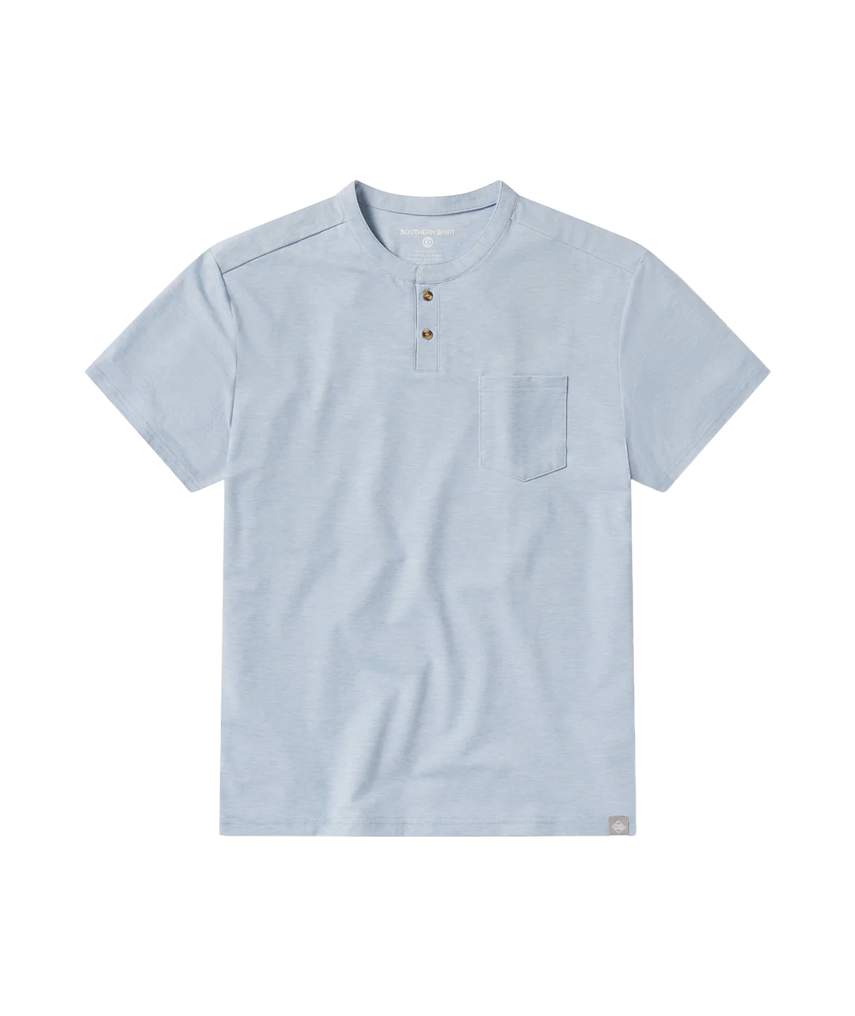 Max Comfort SS Henley - Blue Pearl