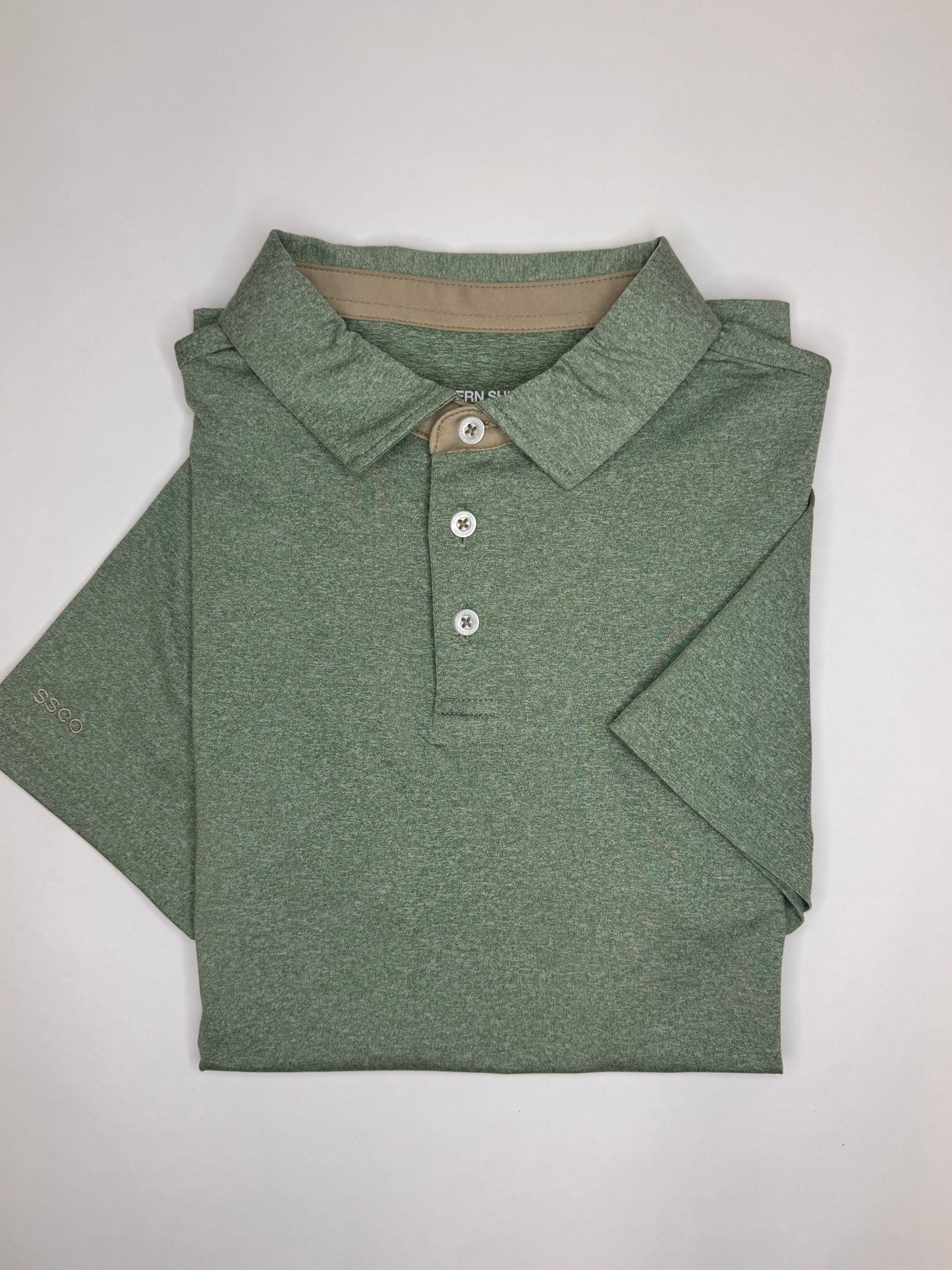 Youth Grayton Heather Polo - Fairway Green