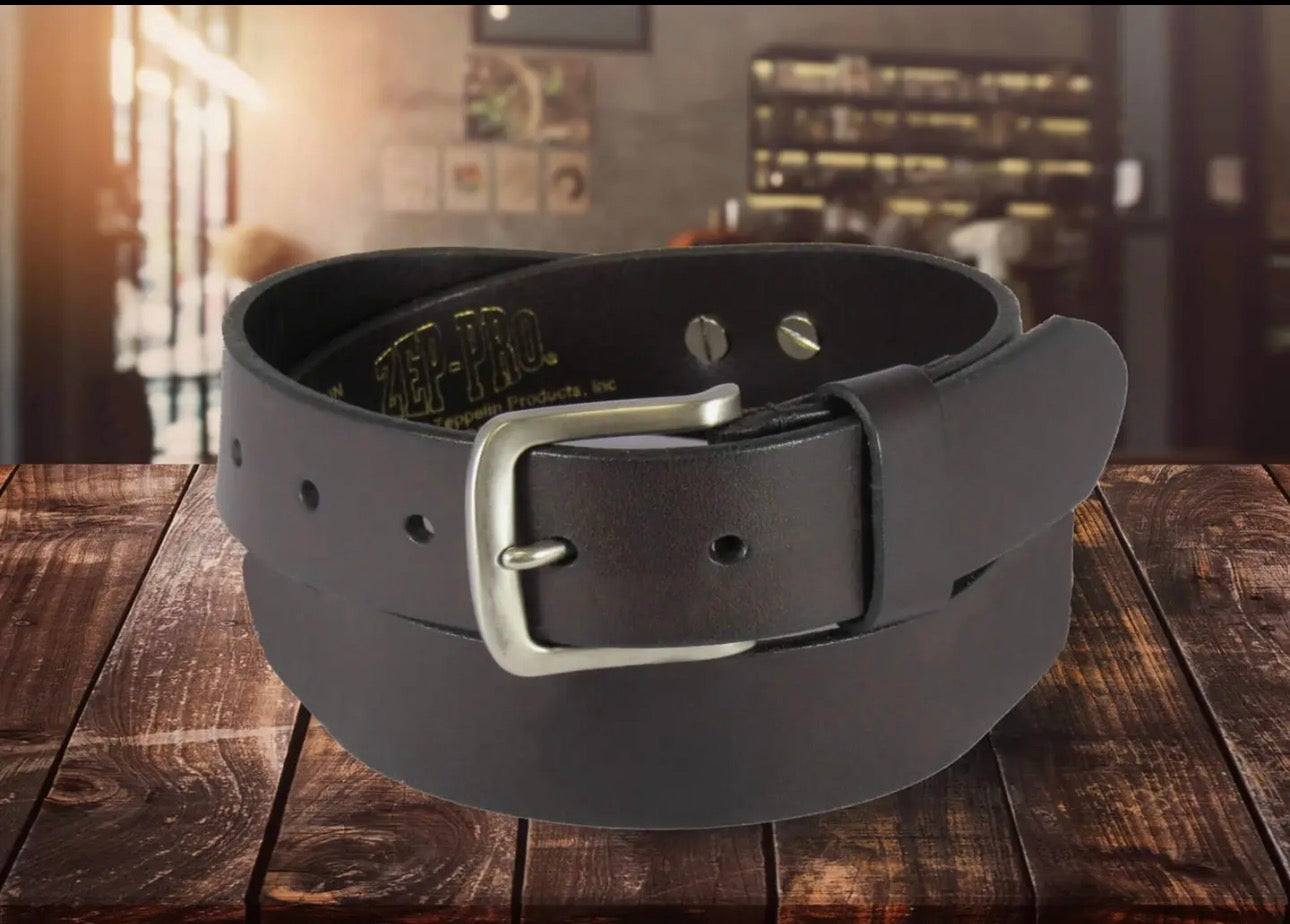 Men’s Leather Belt - Dark Brown