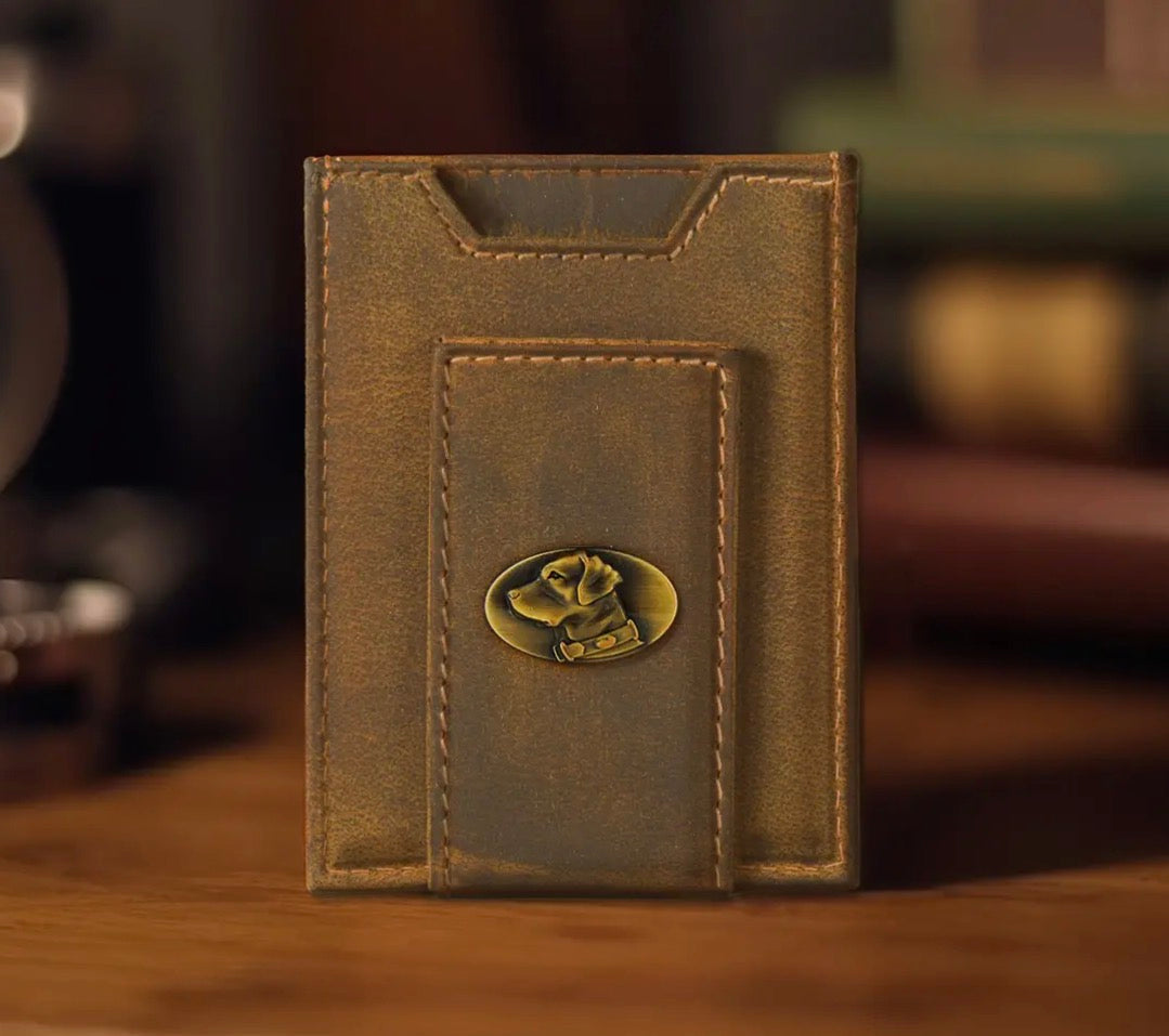 Zep-Pro Leather Magnetic Front Pocket Wallet - Lab