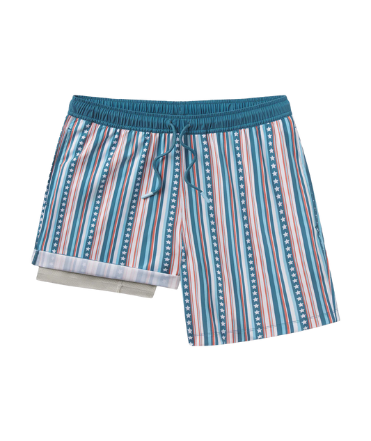 Victory Stripes Swim Shorts