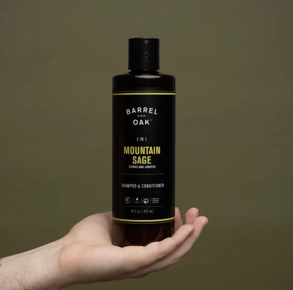 Barrel & Oak 2-in-1 Shampoo and Conditioner - Mountain Sage