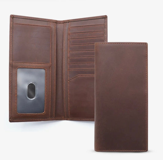 Genuine Leather Long Wallet