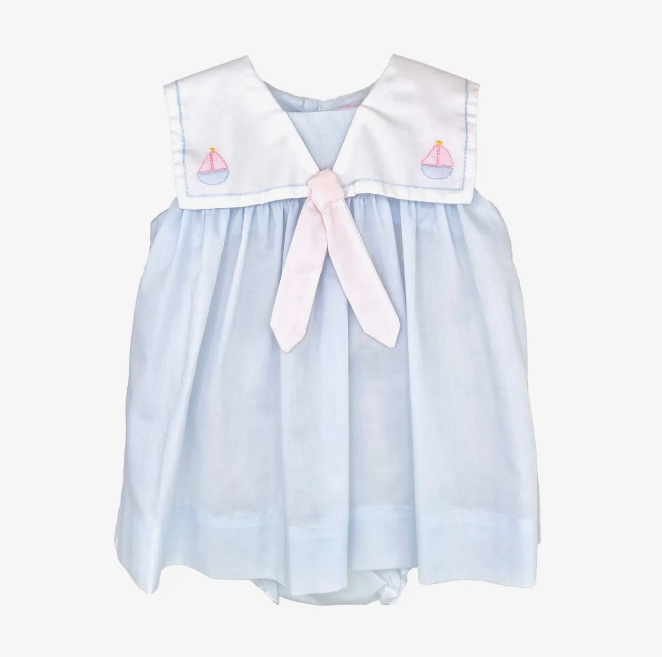 Sailboat Shadow Stitched Dress
