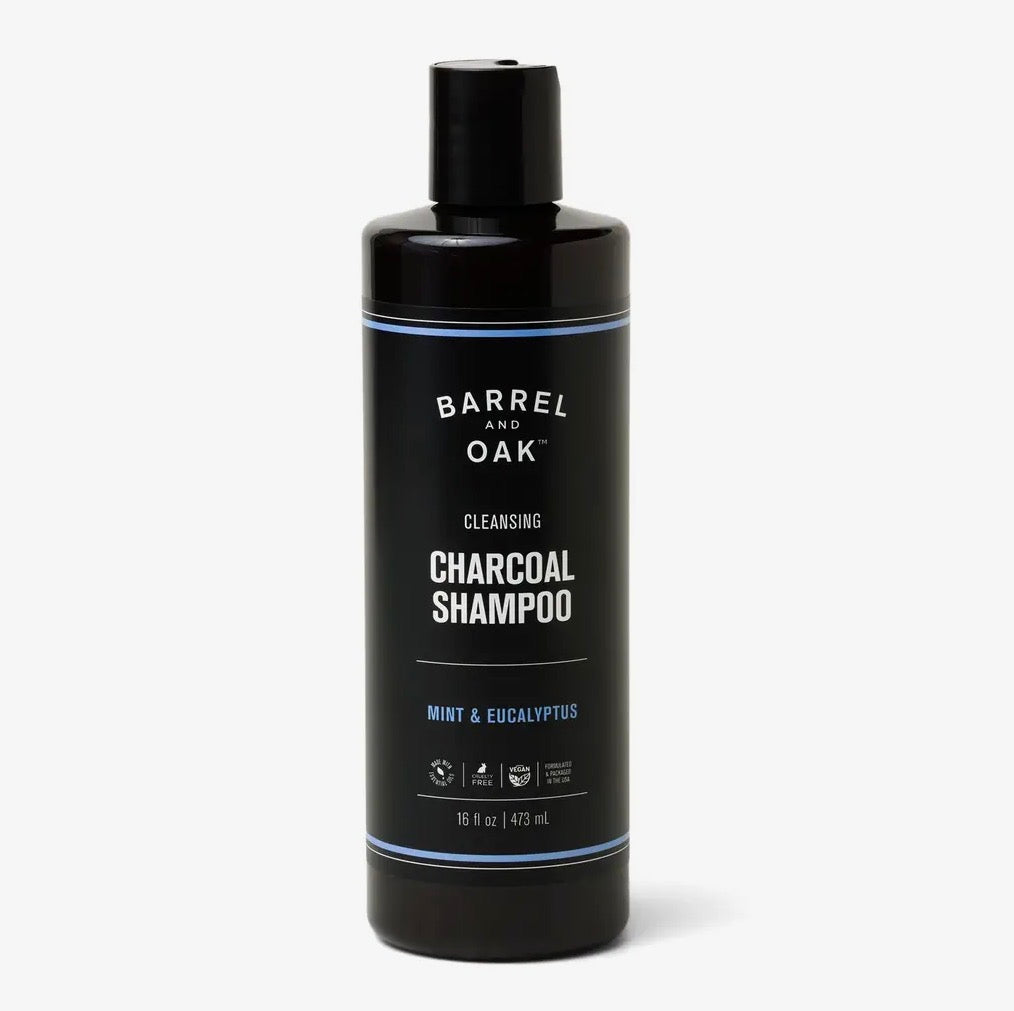 Barrel & Oak Cleansing Charcoal Shampoo - Mint and Eucalyptus