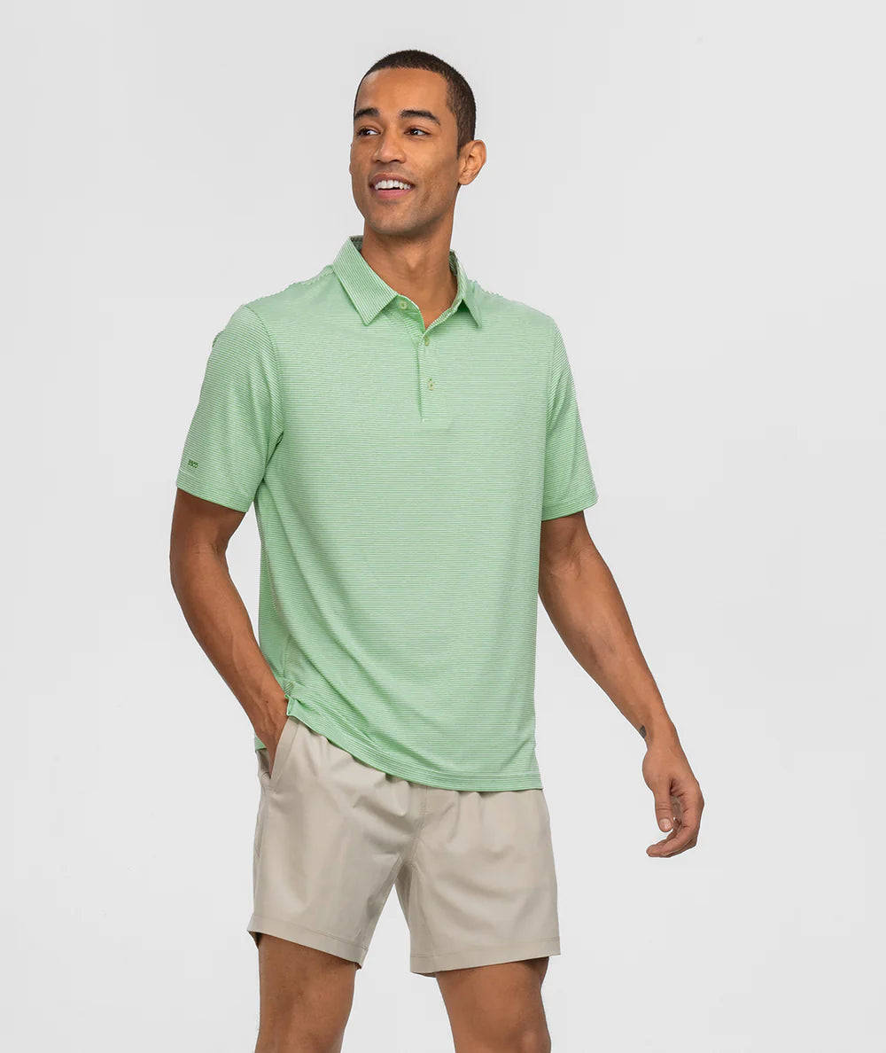 Madison Stripe Polo - Fairway