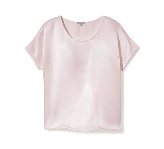 Roxxy Satin Tee - Blush