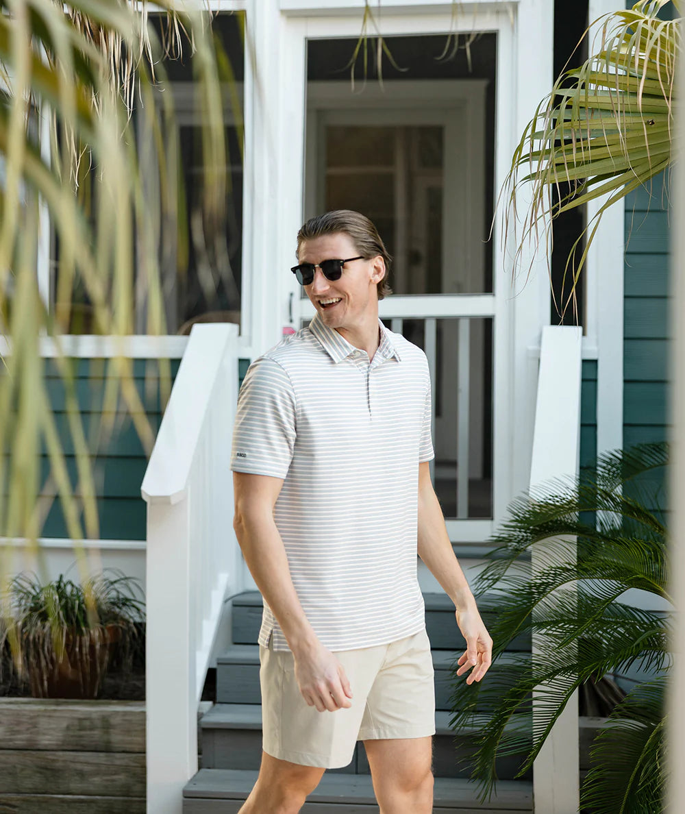 Cahaba Stripe Polo - Hampton