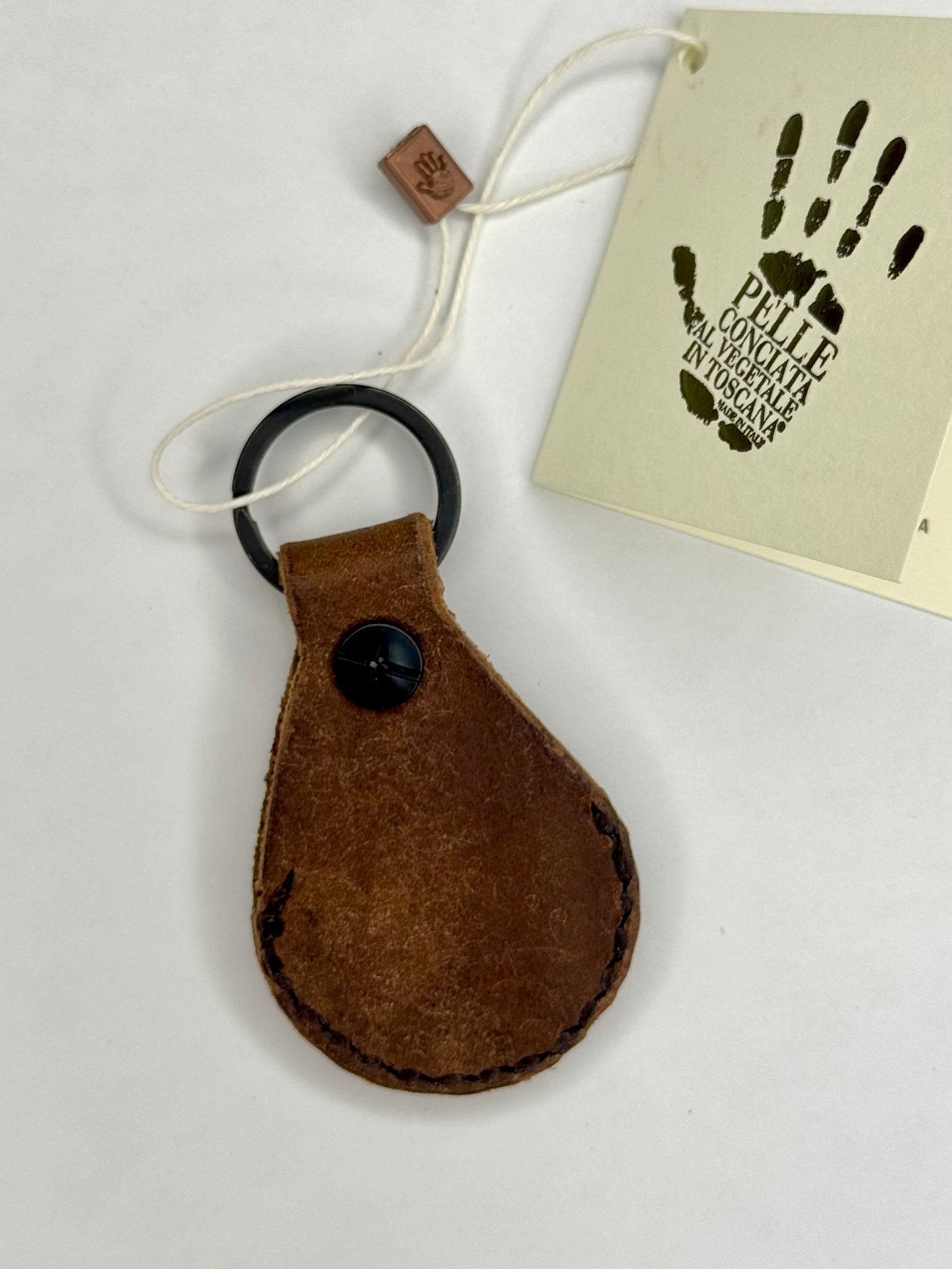 Italian Leather Keychain - AirTag