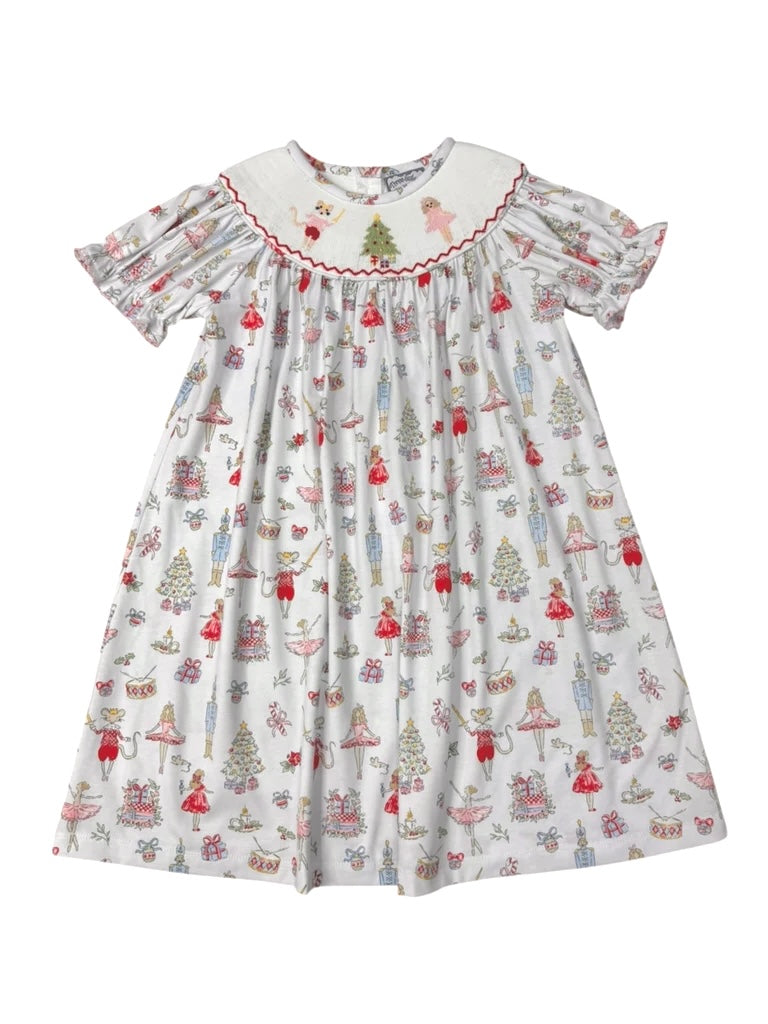 Nutcracker Smocked Bishop Dress