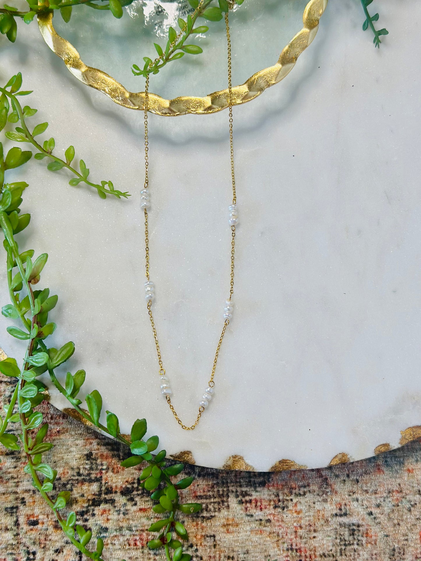 Molli Triple Pearl Necklace