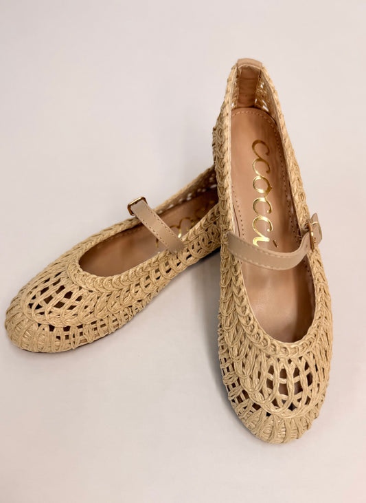Susan Woven Mary Jane Sandals
