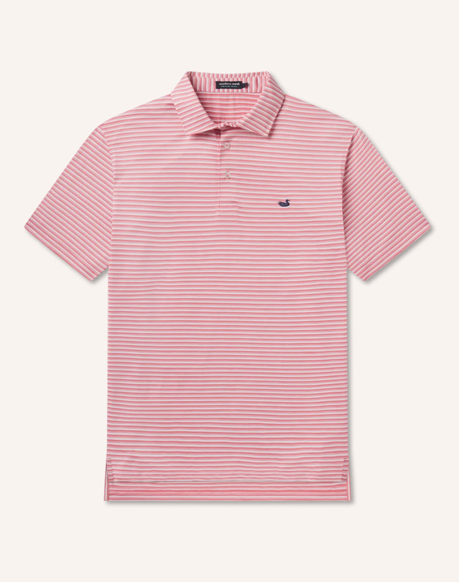Bermuda Performance Polo - Domingo Stripe