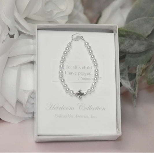 For This Child I Have Prayed Pearl
Bracelet CJ-161