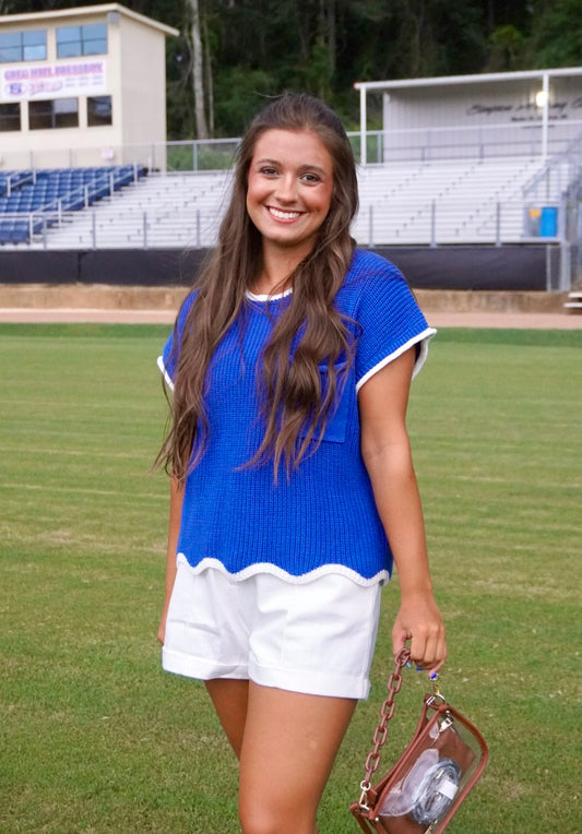 Stadium Blues Top