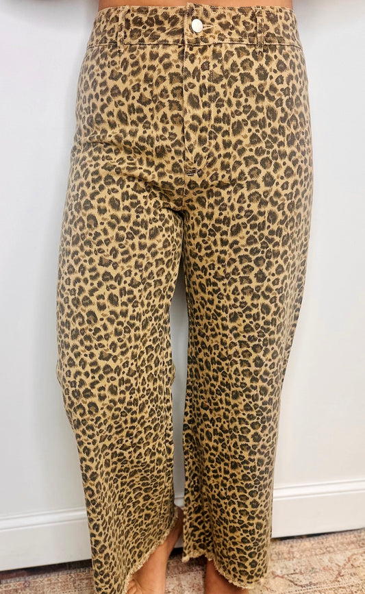 Wild & Free Leopard Denim Pants