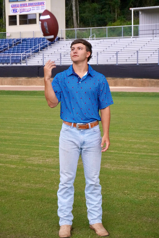 Magnolia State Printed Polo - The Vault