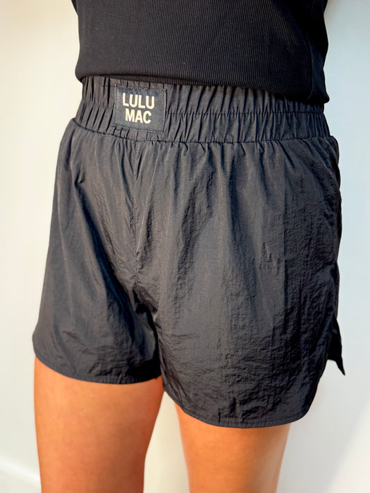 Lulu Mac Solid Shorts - Black