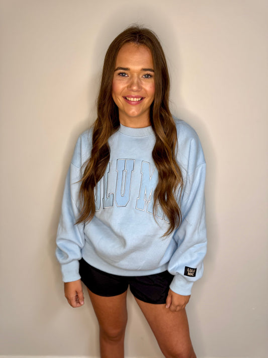 Lulu Mac Embroidered Sweatshirt - Blue