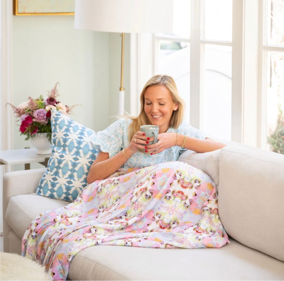 Brooks Avenue Pink Fleece Blanket