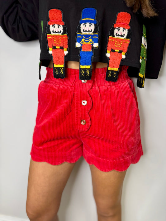 Christmas Cheer Corduroy Shorts