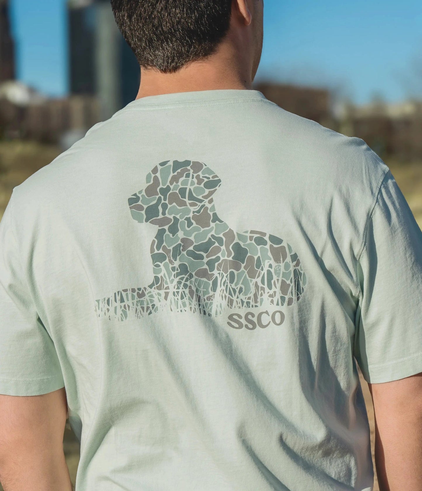 Bayou Dog Tee - Cool Mint