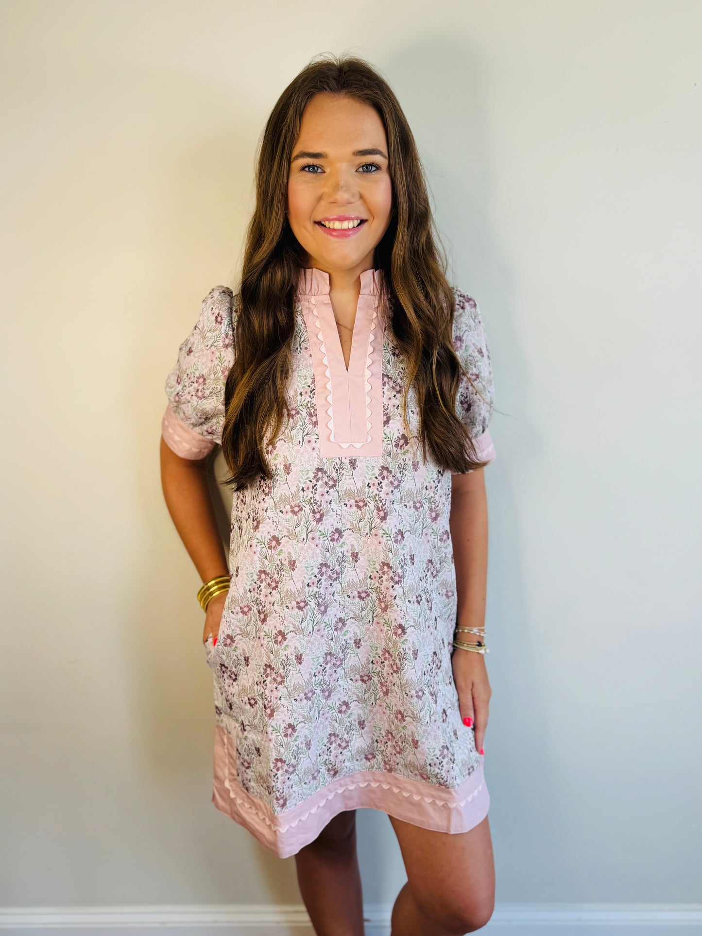 Soft Meadow Mini Dress