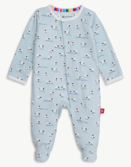 Blue BaaBaa Baby Footie