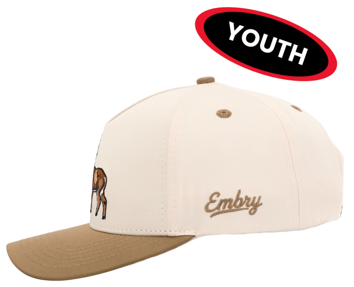 Youth Hat - Cream/Tan, Buck