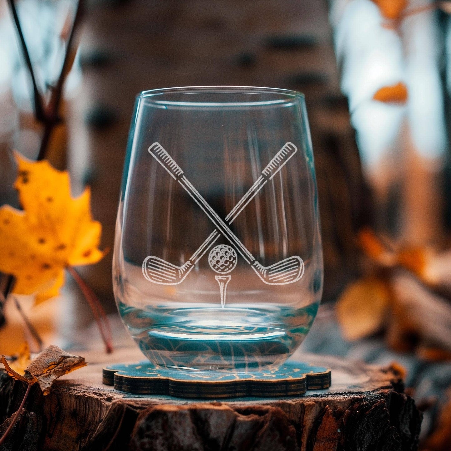 Engraved Glass - Golf