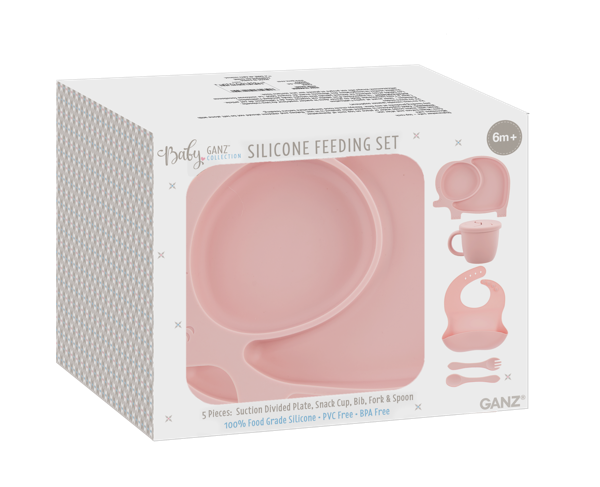 Silicone Feeding Set - Elephant (5 pc. set)