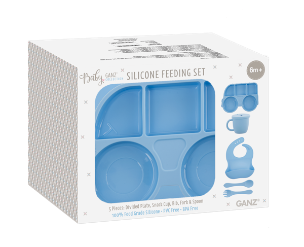 Silicone Feeding Set - Bus (5 pc. set)