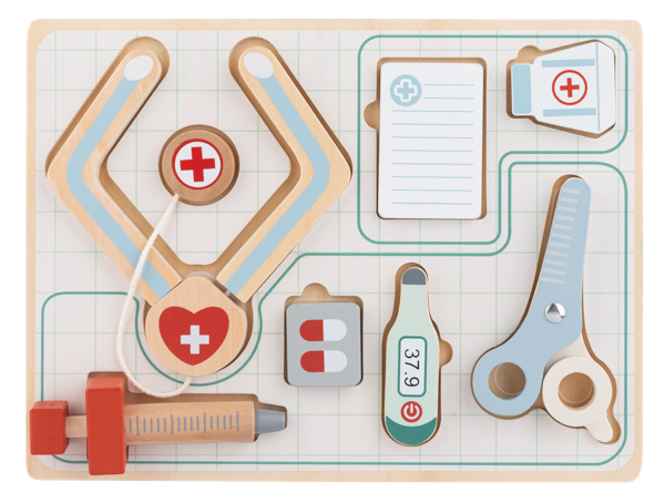 Wooden Doctor Puzzle Set (7 pc. set)