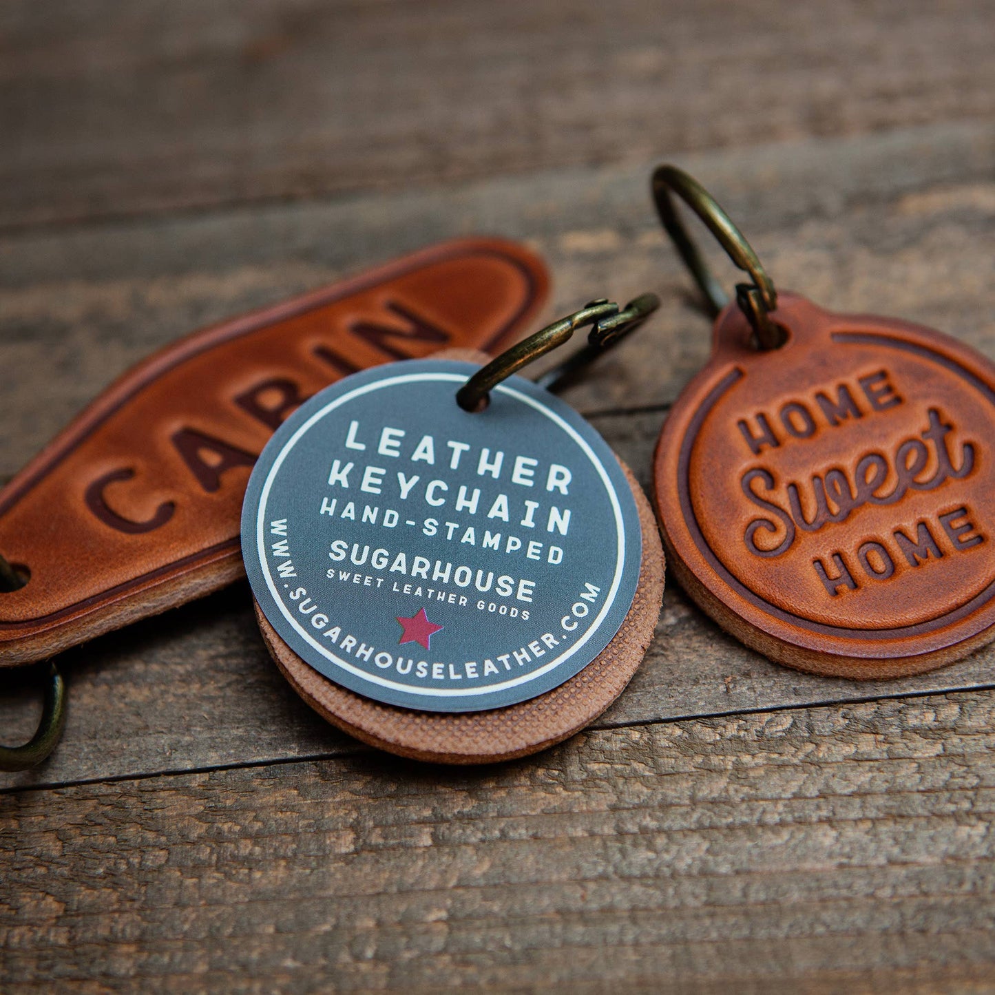 Leather Keychain - Ruler