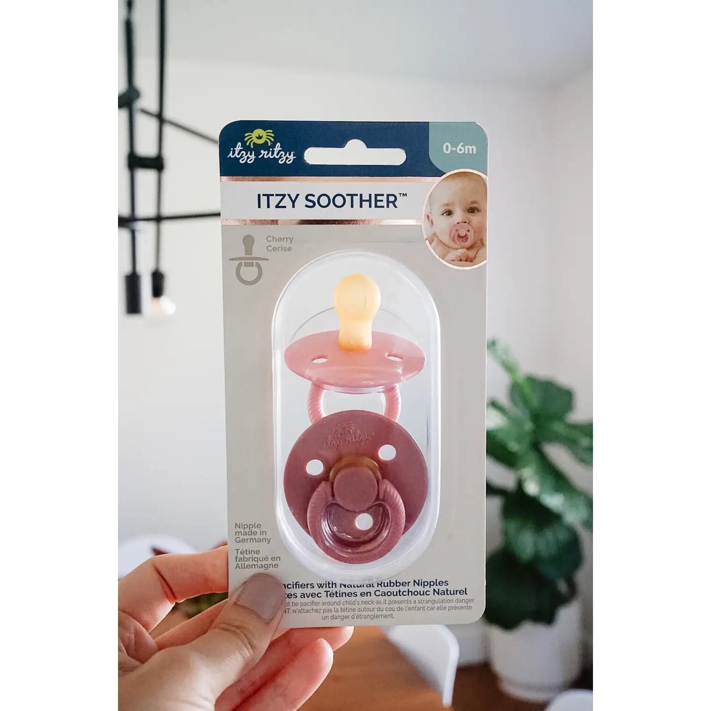 Blossom + Rosewood 0-6m Itzy Soother™ Natural Rubber Paci Sets