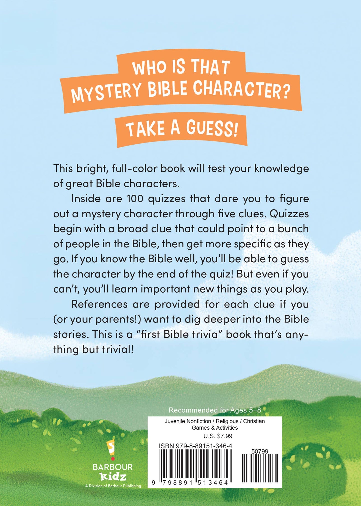 Guess Who? Bible Trivia for Kids